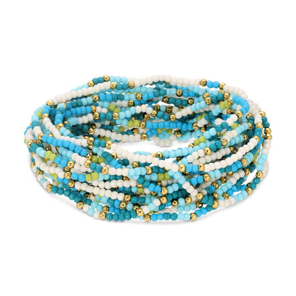 Splendid Iris - Assorted 2mm Stretch Seed Bead Bracelets