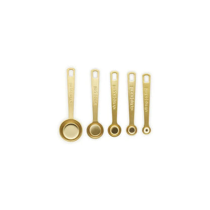 Le Creuset Set of 5 Gold Measuring Spoons