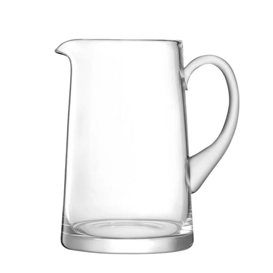 LSA clear tapered bar jug with handle and spout