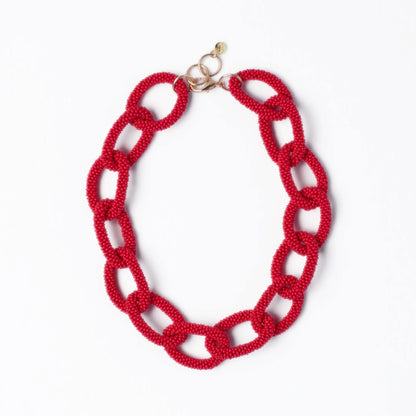 Ink + Alloy Gameday Chain Link Beaded Necklace