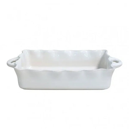 Costa Nova Cook & Host Large Rectangular Ruffled Baker