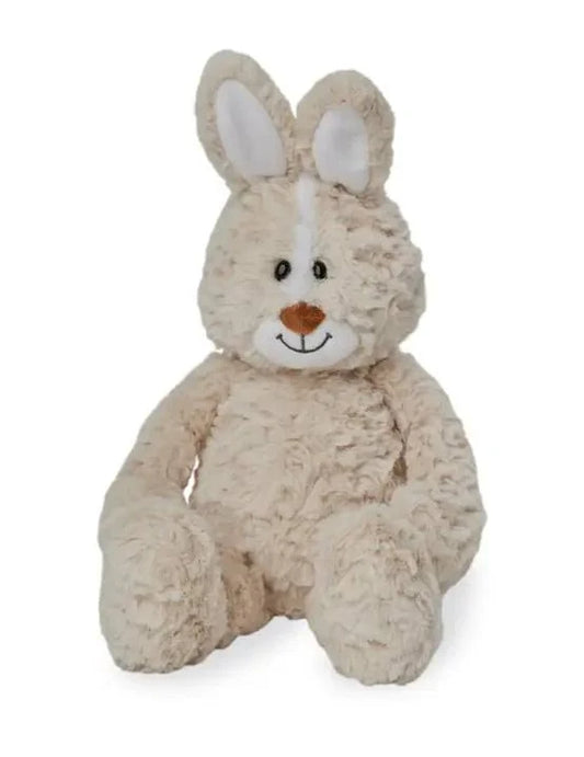 Giffa Cuddly Animal Plush cream bunny with embroidered brown nose and soft texture