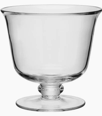 LSA Tall Compote clear glass serving bowl with pedestal base