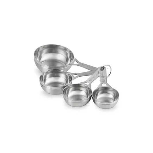 Le Creuset stainless steel measuring cups set of four with handles